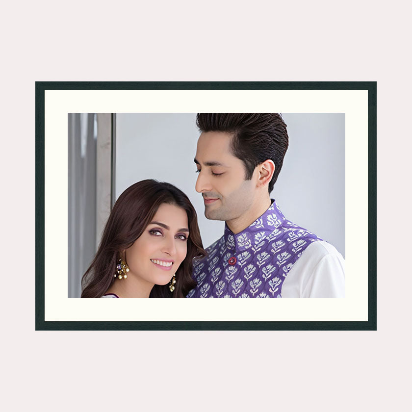 Urban Slim customized photo frame in Black colour size 16-12 inch