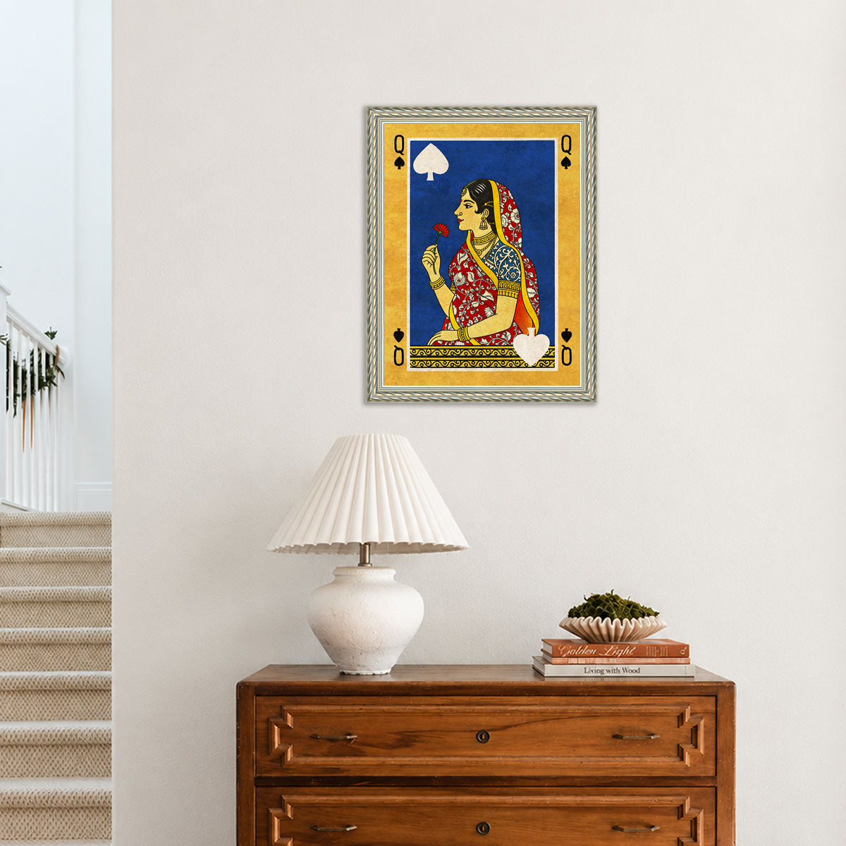 Indian Queen of spade wall art