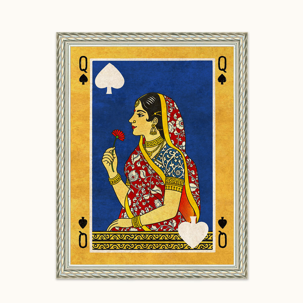 Indian Queen of spade wall art