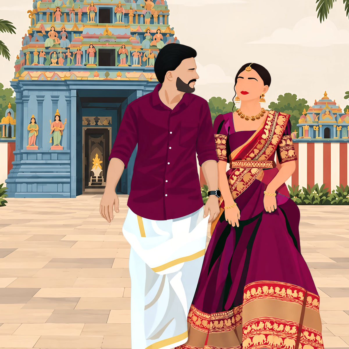 Dakshin Ki Dhun (Boho Indian art)