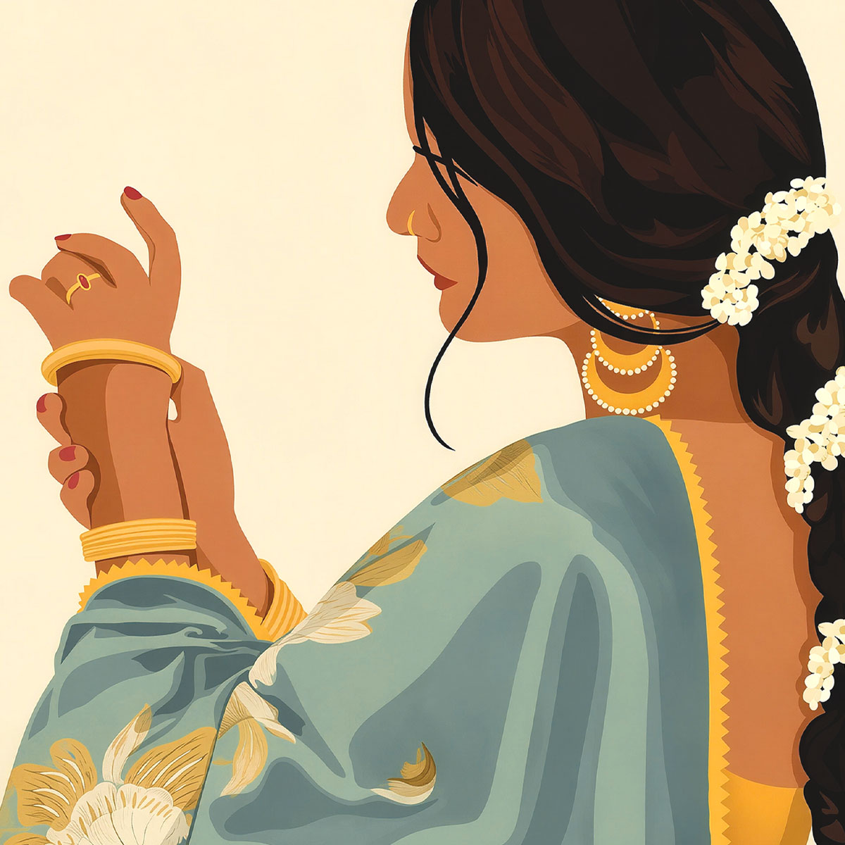 Sringar - Indian lady wall art