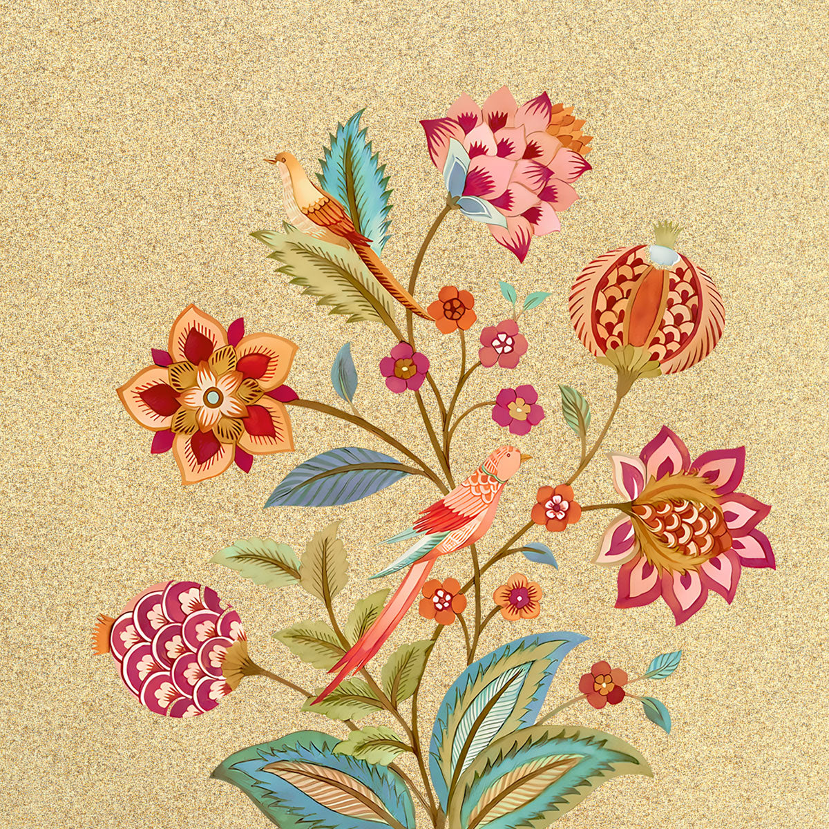 Vibrant blossoms wall art set