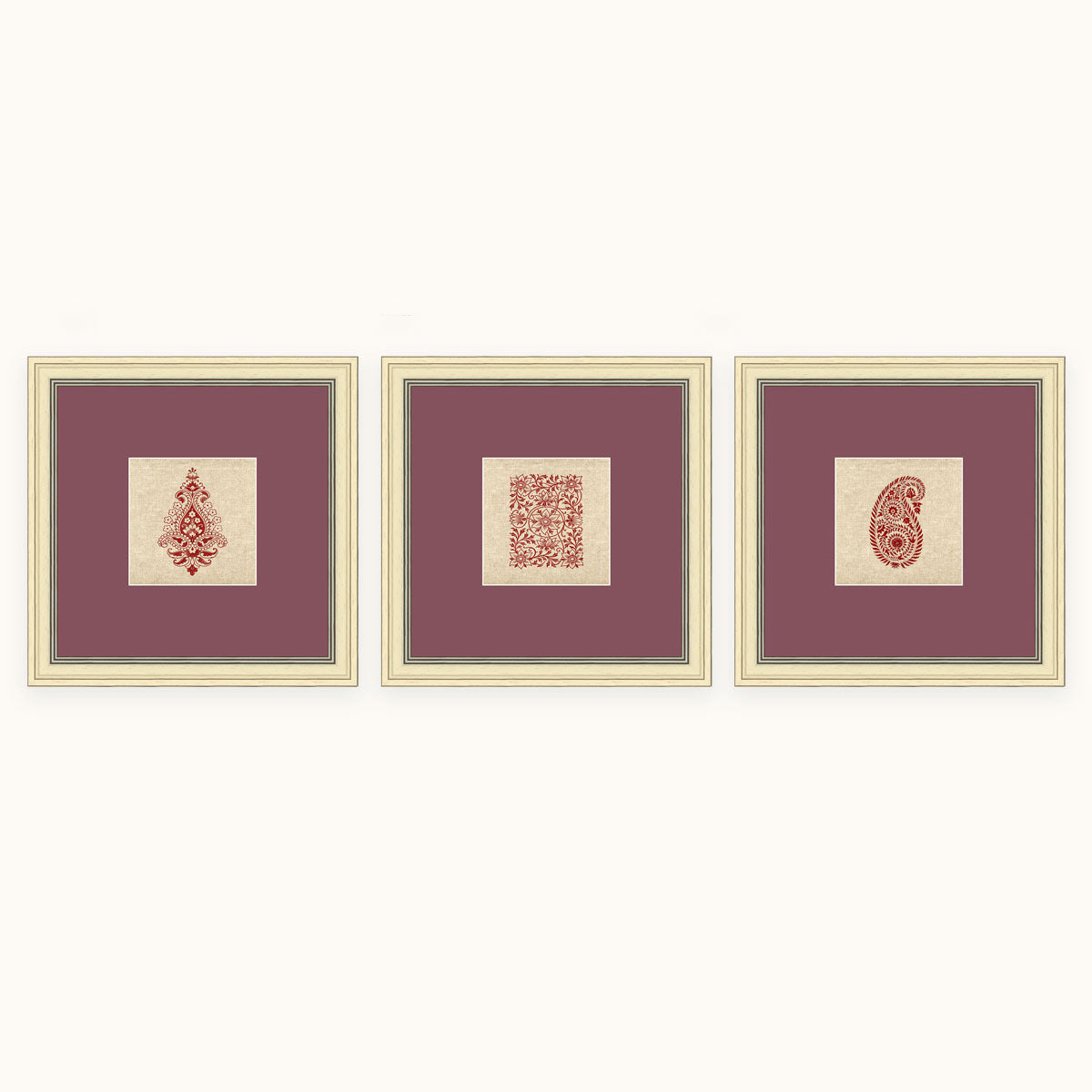 Sanganeri block print wall art