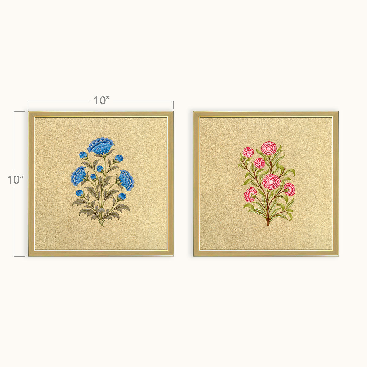Royal Floral Duo wall art set