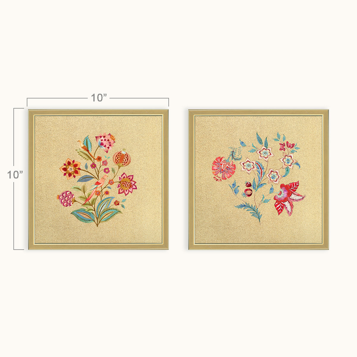 Vibrant blossoms wall art set