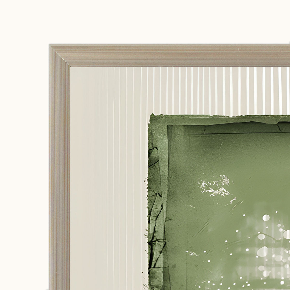 Abstraction in green wall art