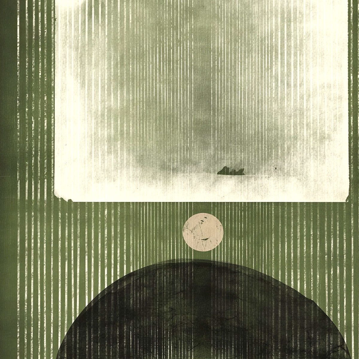 Abstraction in green wall art