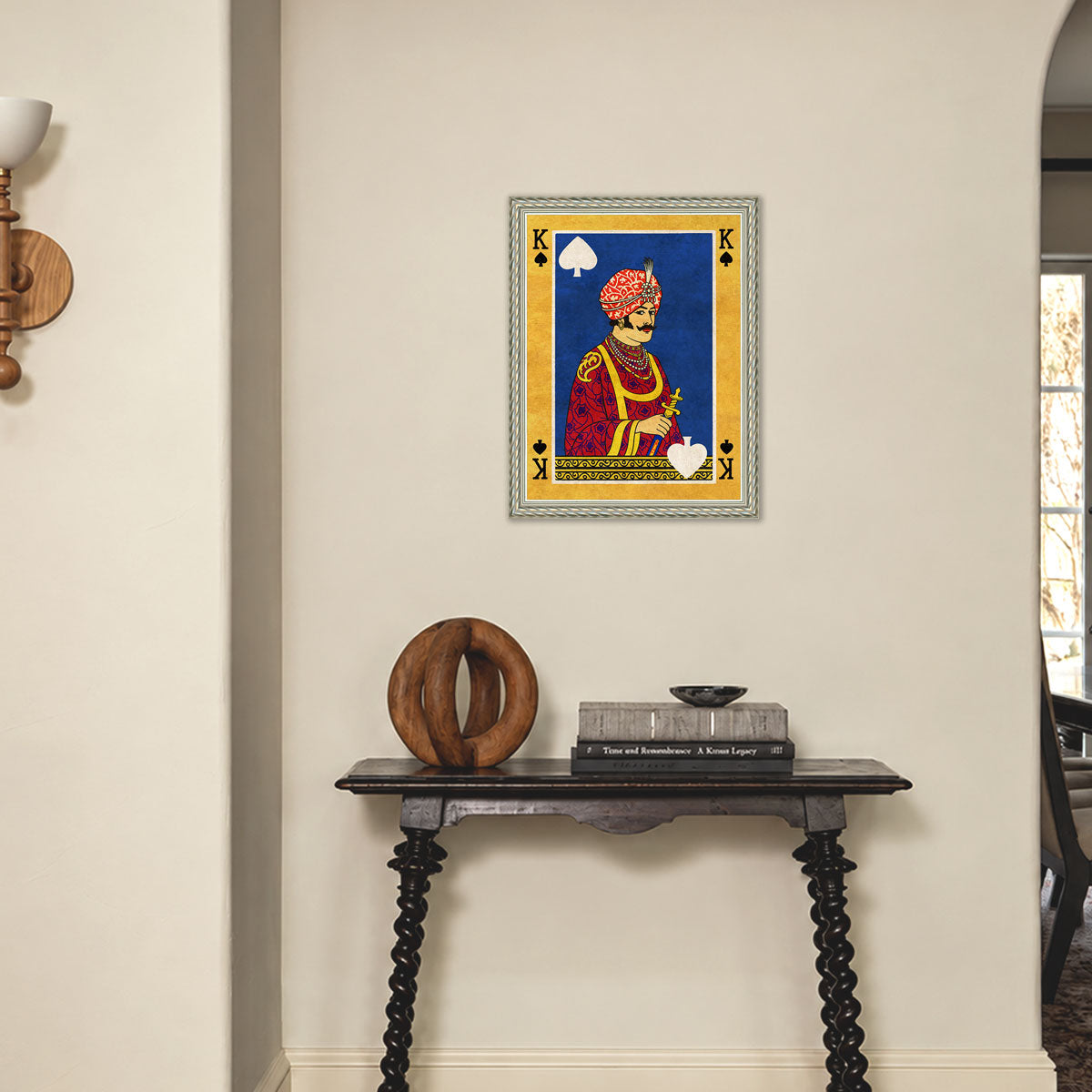 Indian king of spade wall art