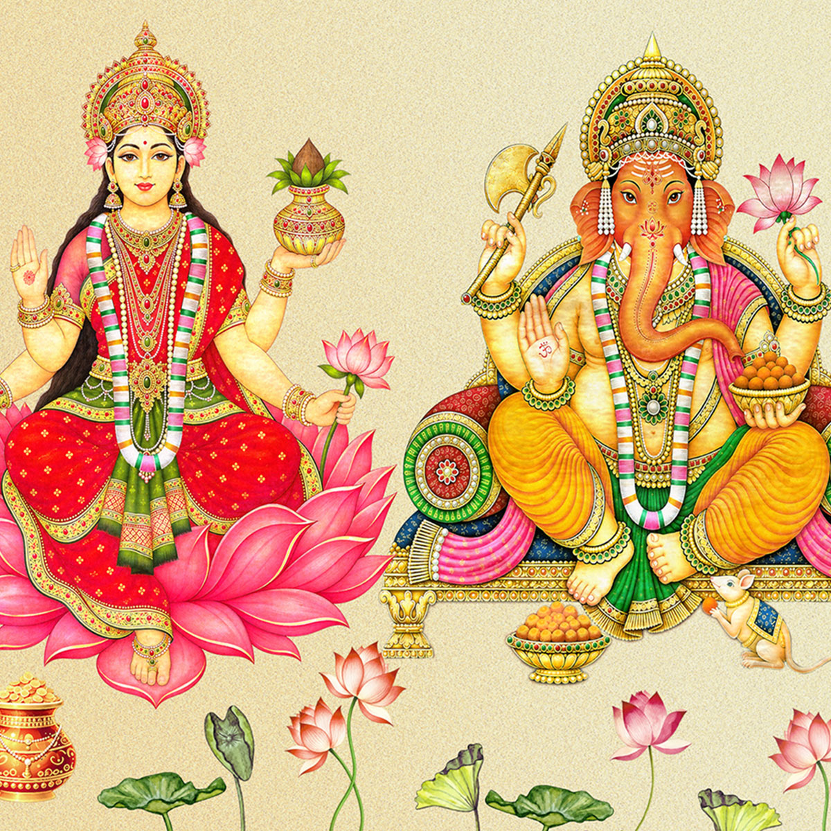 Laxmi - Ganesha Table-Top frame
