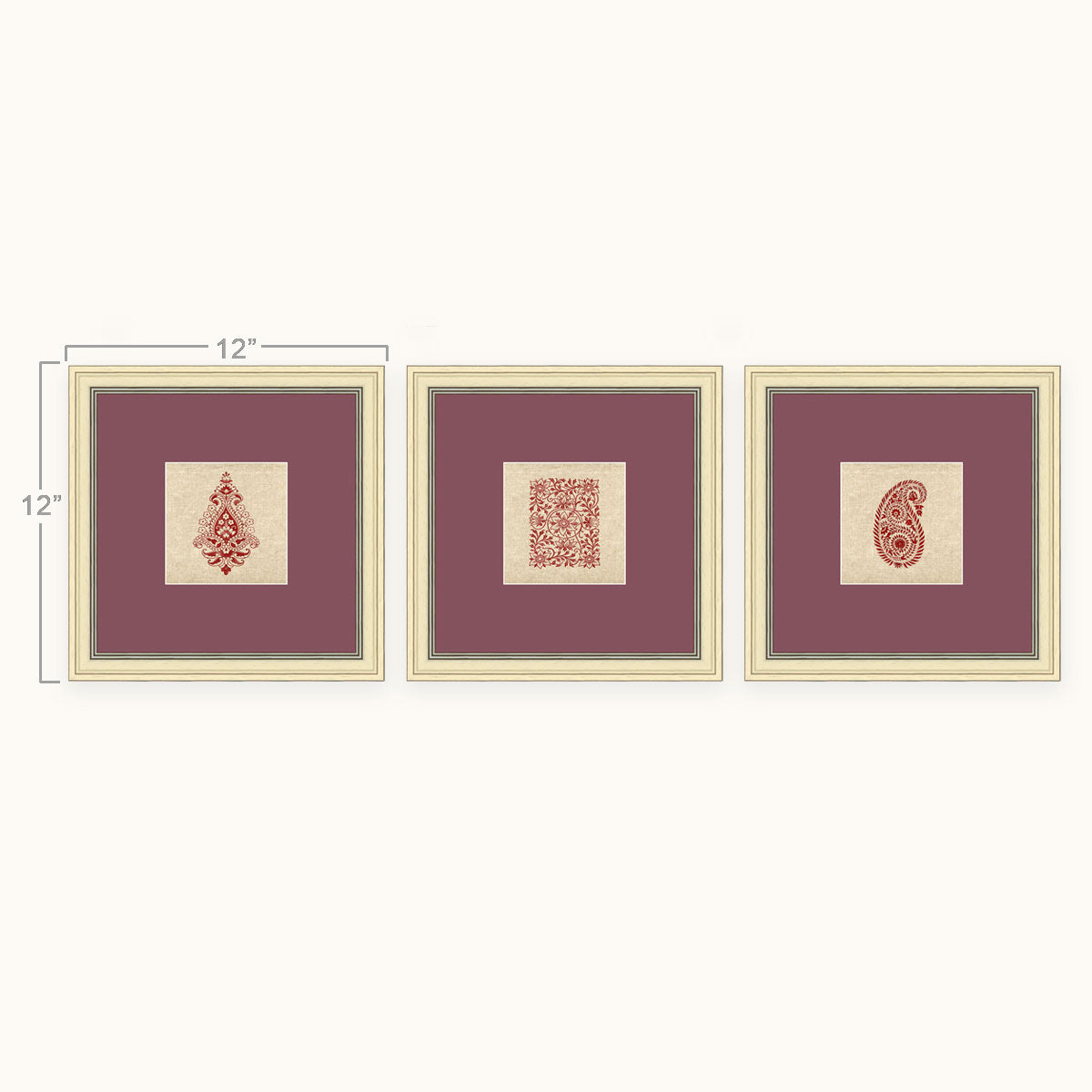 Sanganeri block print wall art