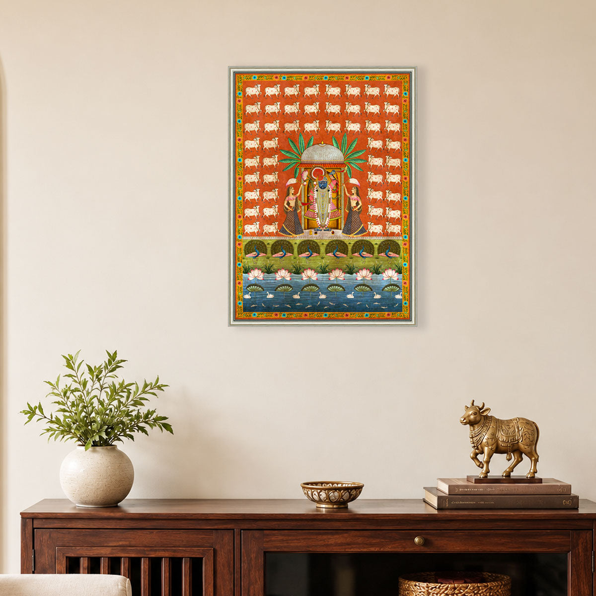 Gau Seva Wall Art