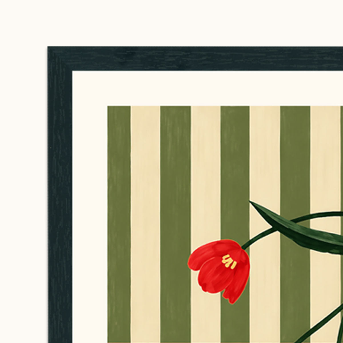 Scarlet Whispers floral wall art