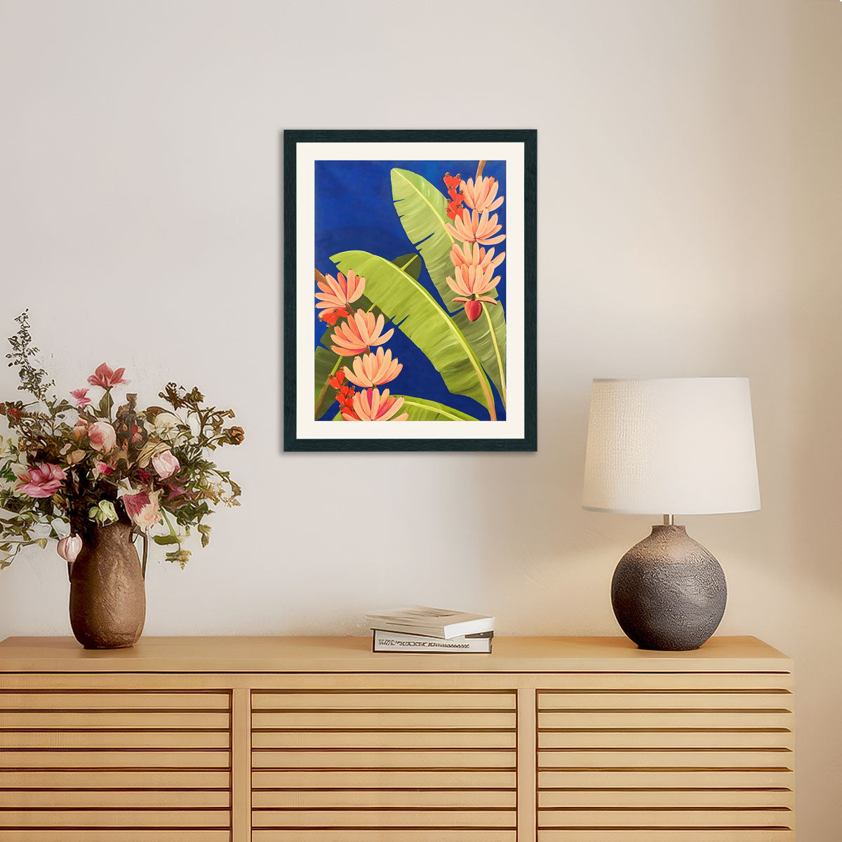 Banana leaf tropical wall art