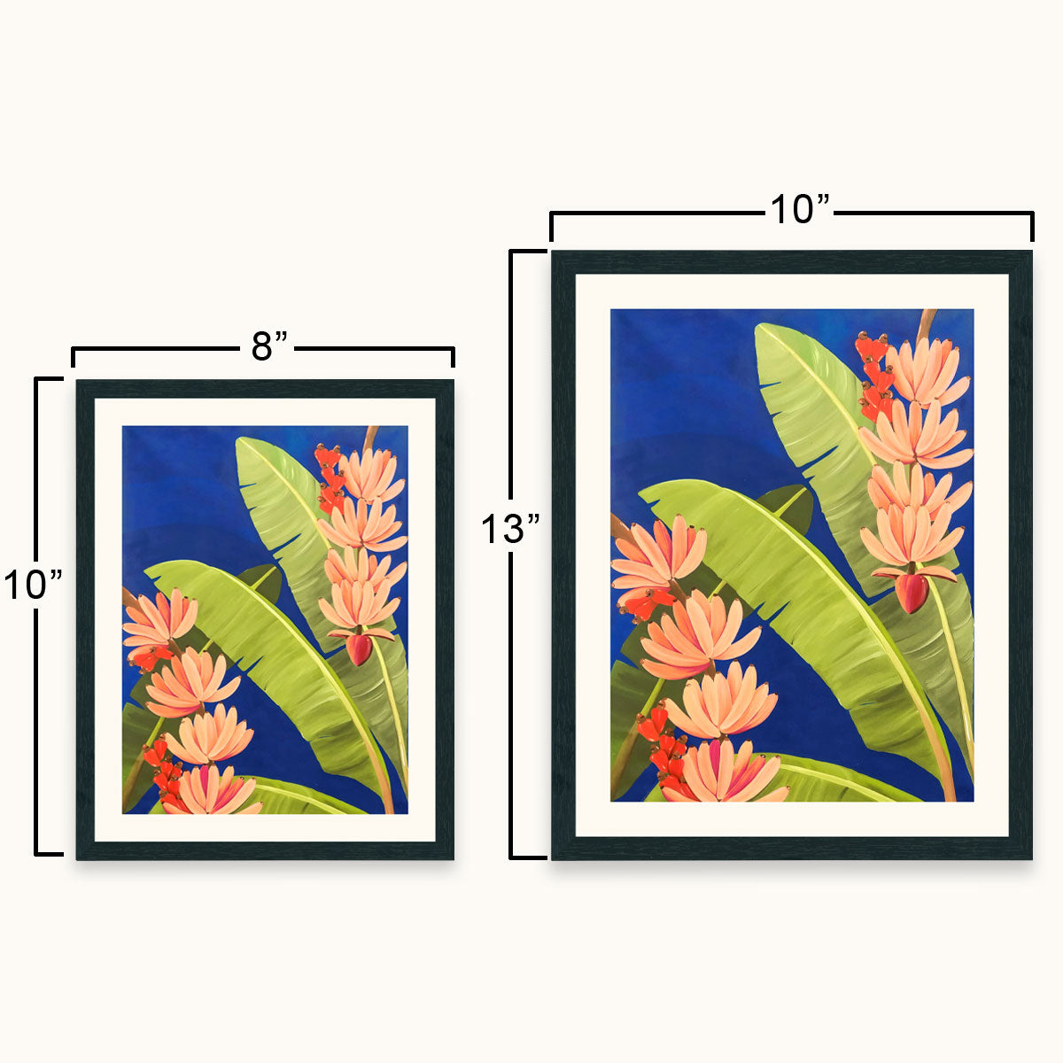 Banana leaf tropical wall art