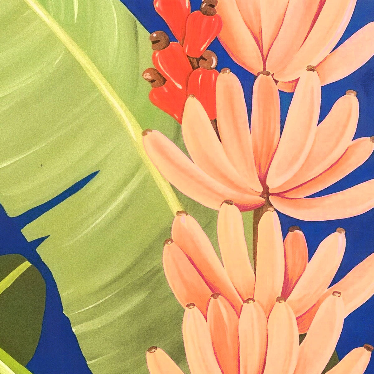 Banana leaf tropical wall art