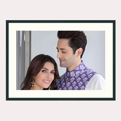 Urban Slim customized photo frame in Black colour size 22-16 inch