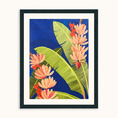 Banana leaf tropical wall art