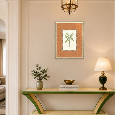Banana Tree Indian wall art frame in champagne colour