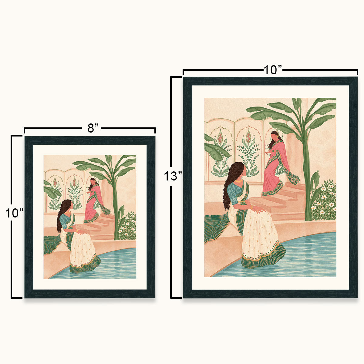 two friends-indian wall art