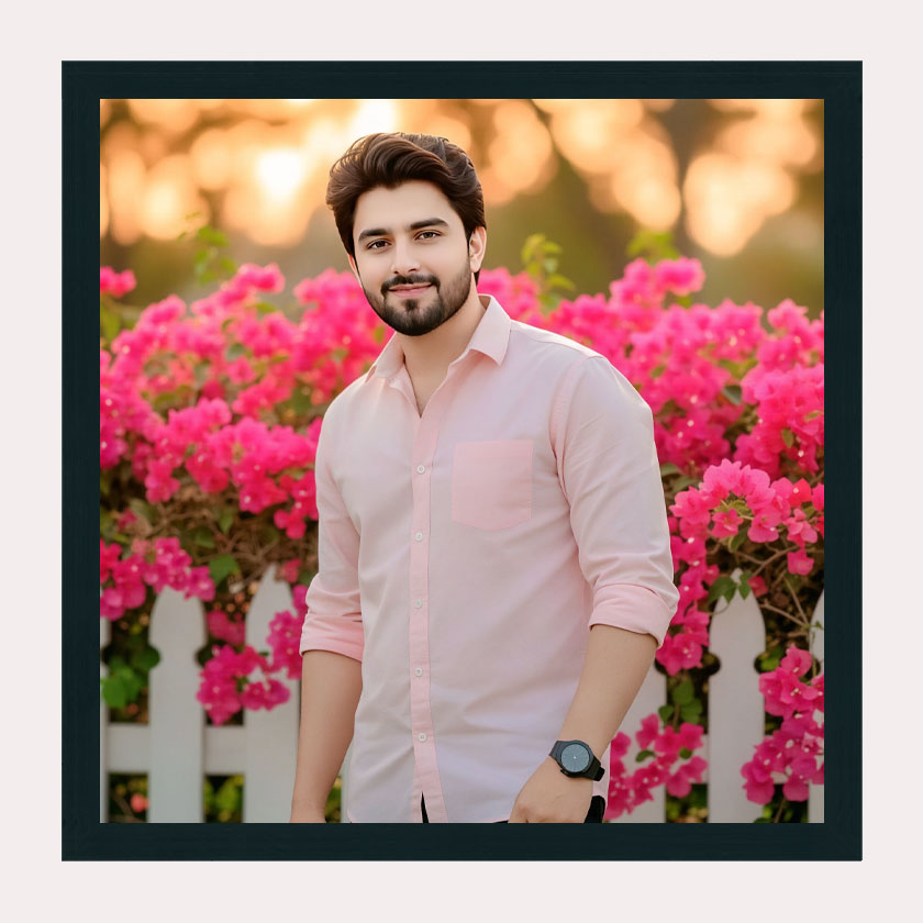 Black Slate Customized Photo Frame