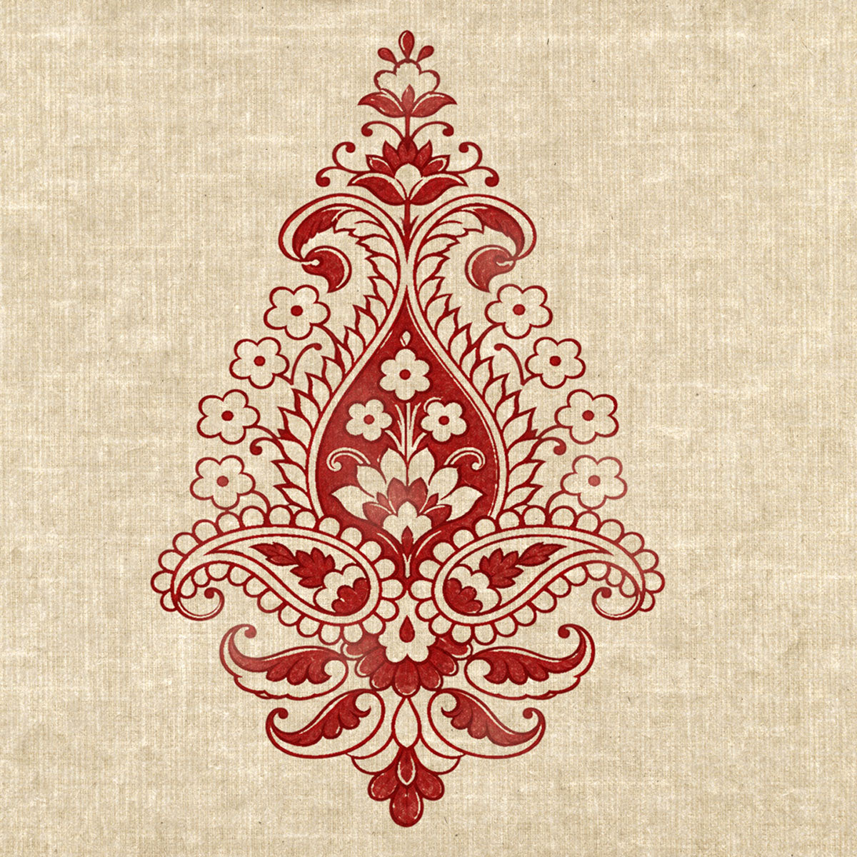 Sanganeri block print wall art