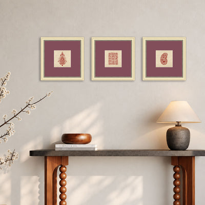 Sanganeri block print wall art