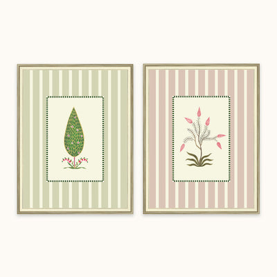 Indian Botanical Duo Wall art frame