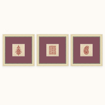 Sanganeri block print wall art