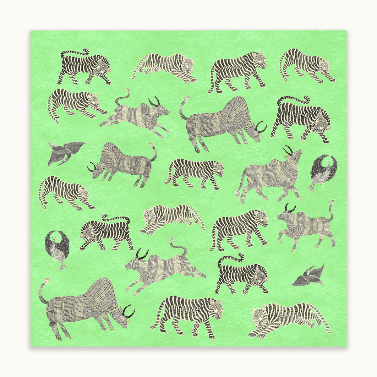 Forest Rhythms serene woodland forest nature wall art frame zoom