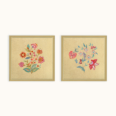 Vibrant blossoms wall art set