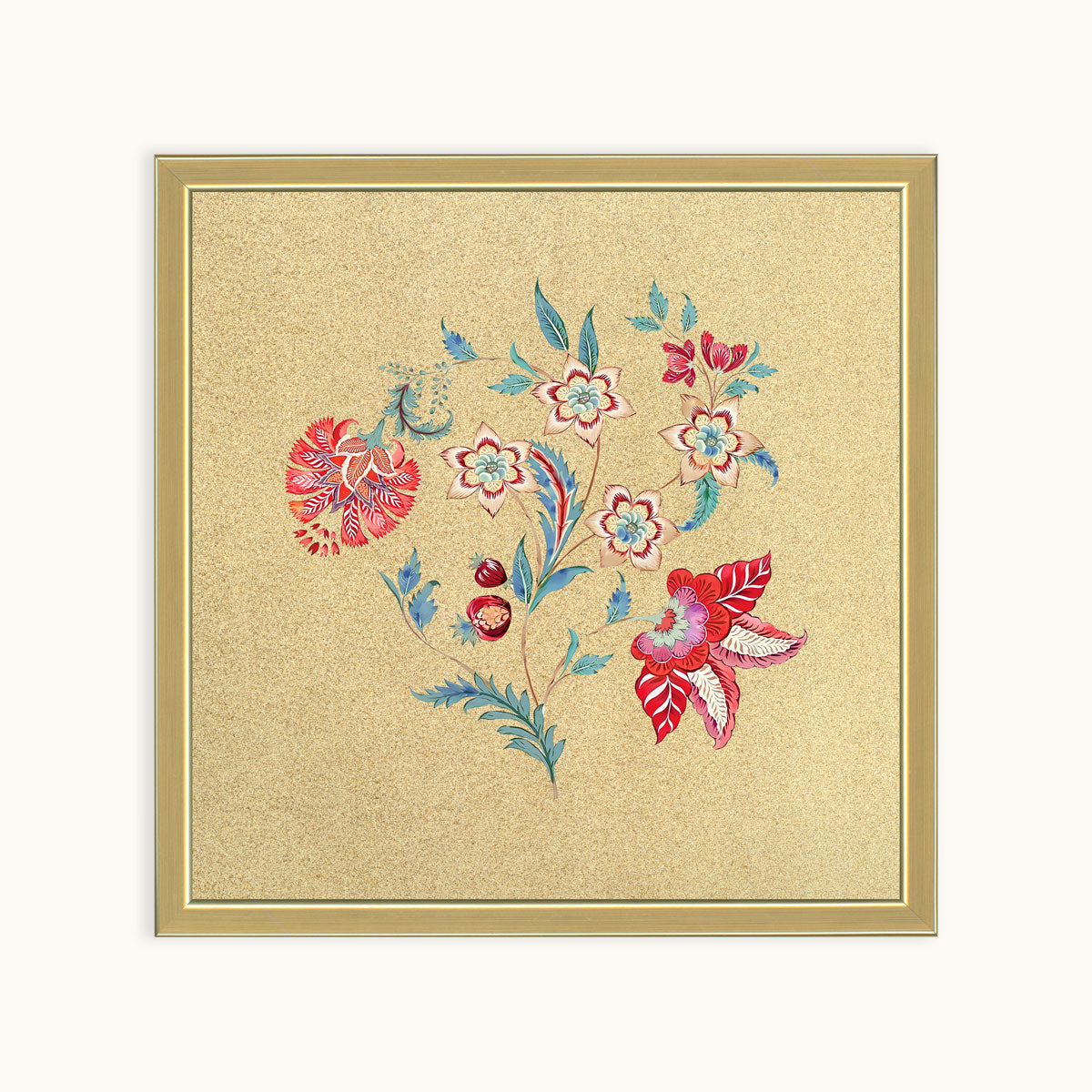 Scarlet Bloom – Traditional Floral Wall Art
