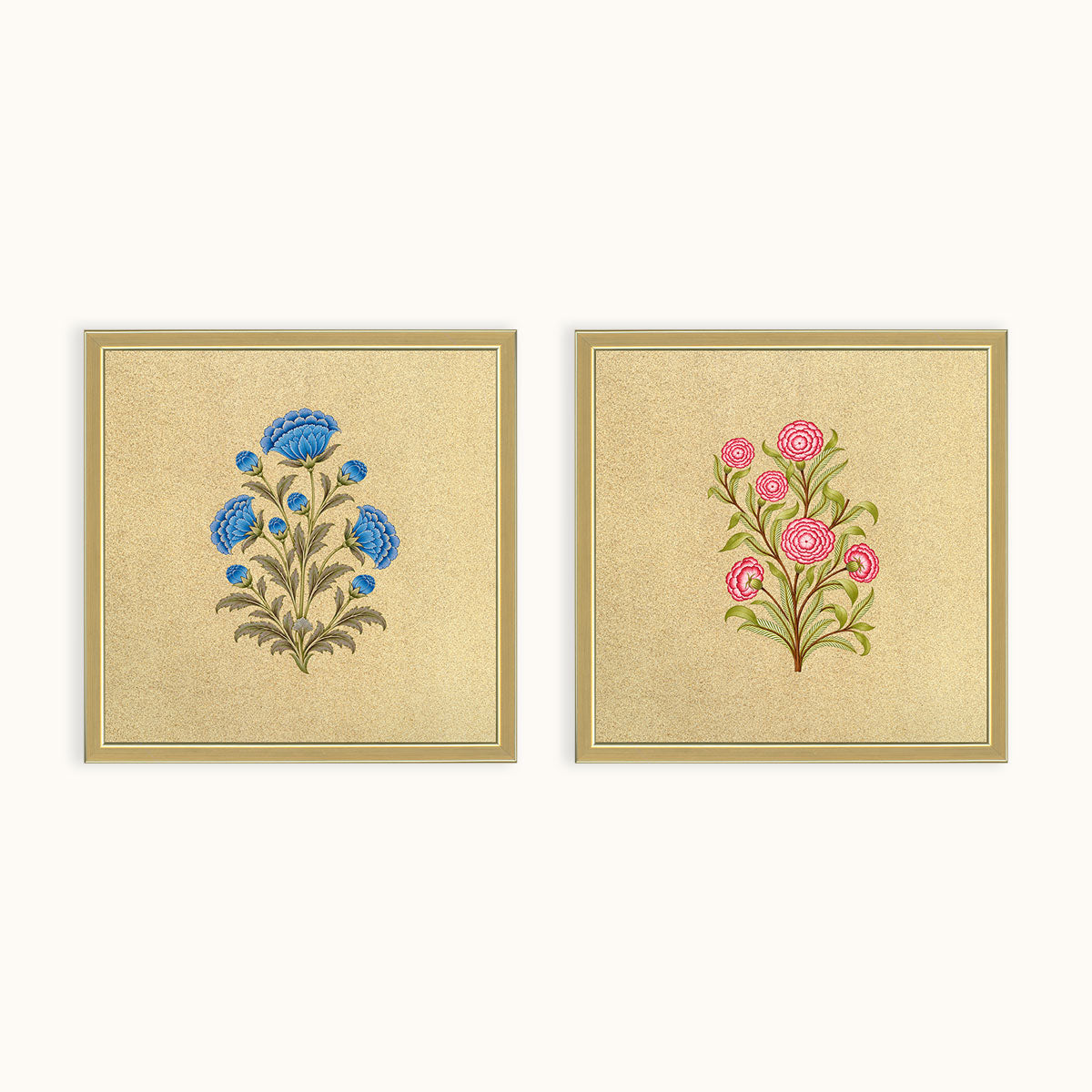 Royal Floral Duo wall art set