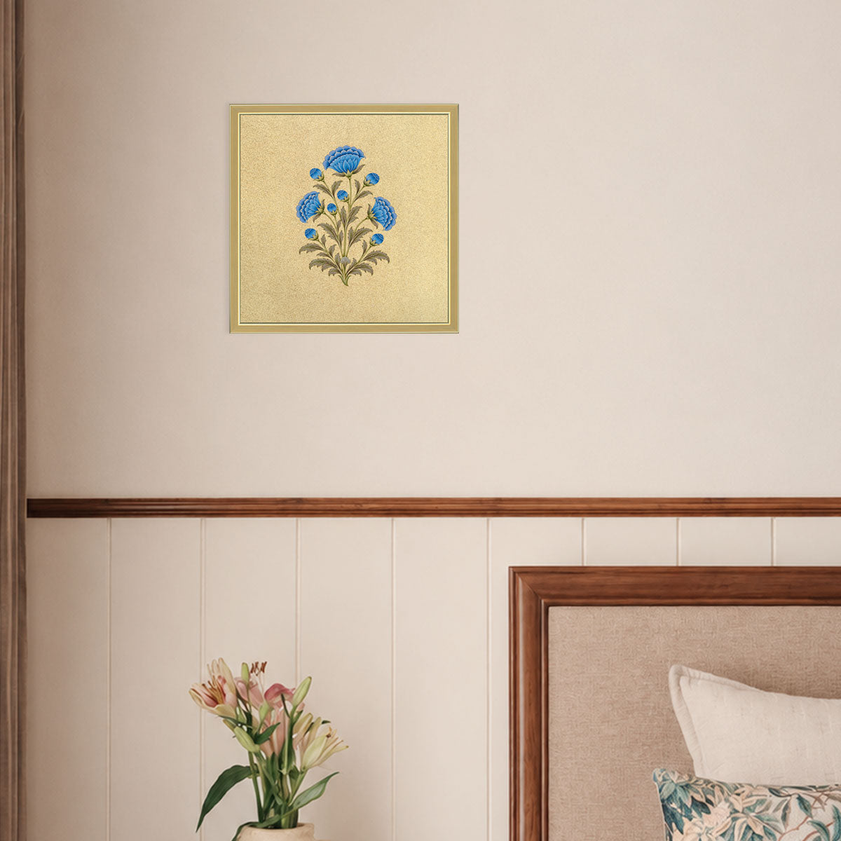 Azure Bloom – Floral Wall Art