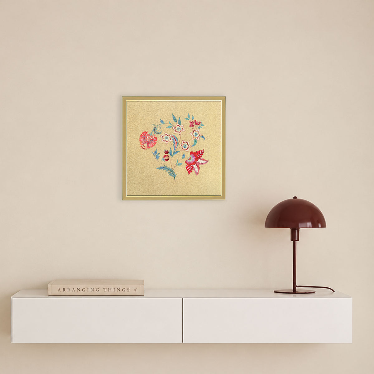 Scarlet Bloom – Traditional Floral Wall Art