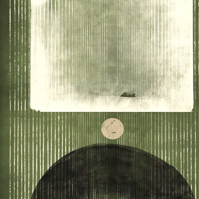 Abstraction in green wall art