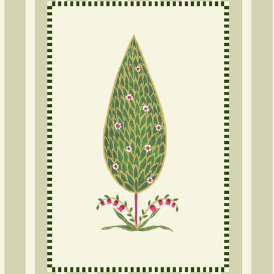 Haritika Indian botanical wall art frame with delicate motifs and champagne colour frame