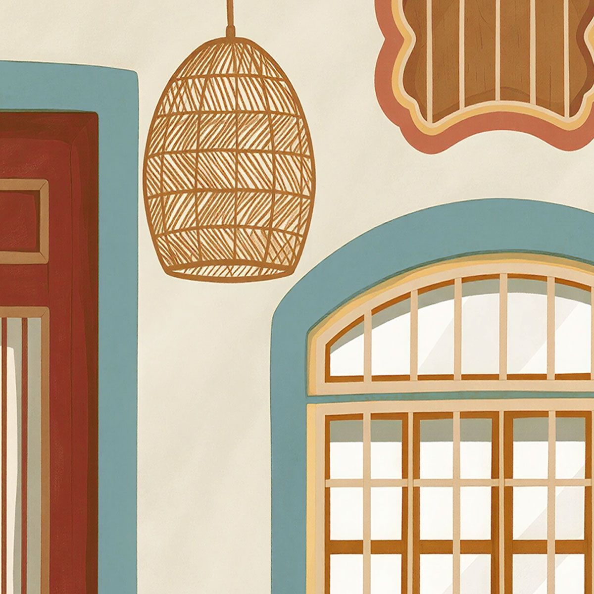Indian Verandah wall art