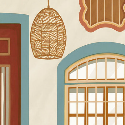 Indian Verandah wall art