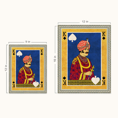 Indian king of spade wall art