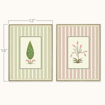 Indian Botanical Duo Wall art frame