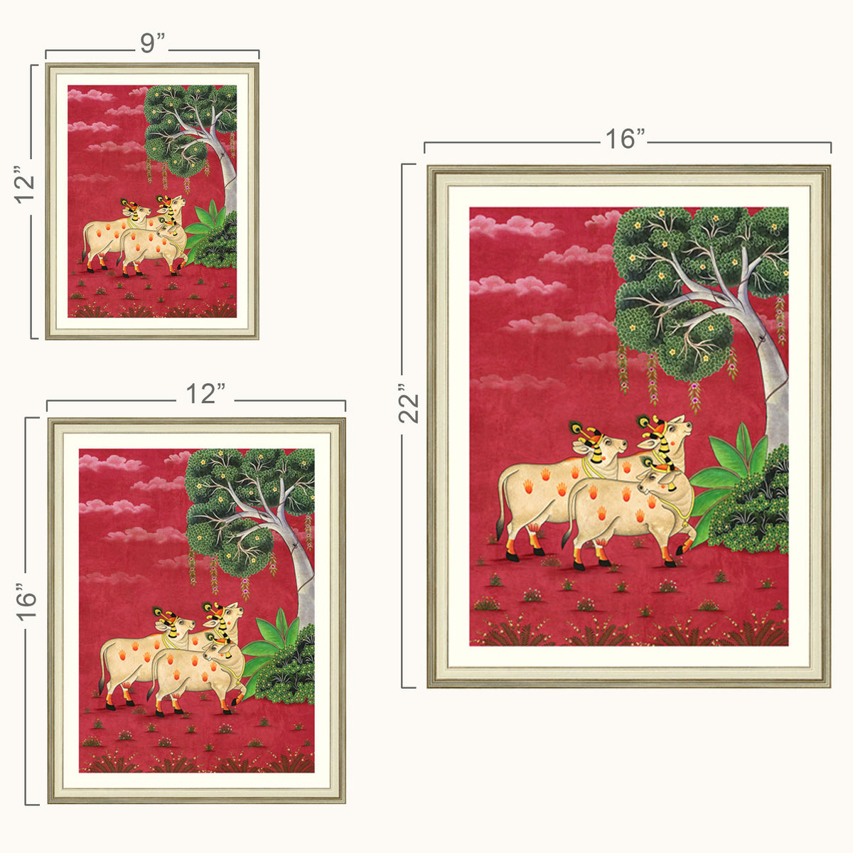 Kamdhenu pichhwai wall art