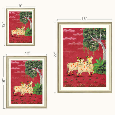 Kamdhenu pichhwai wall art