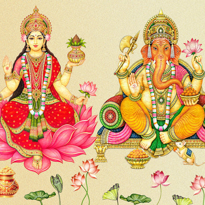 Laxmi - Ganesha Table-Top frame