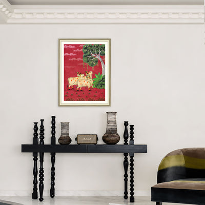 Kamdhenu pichhwai wall art