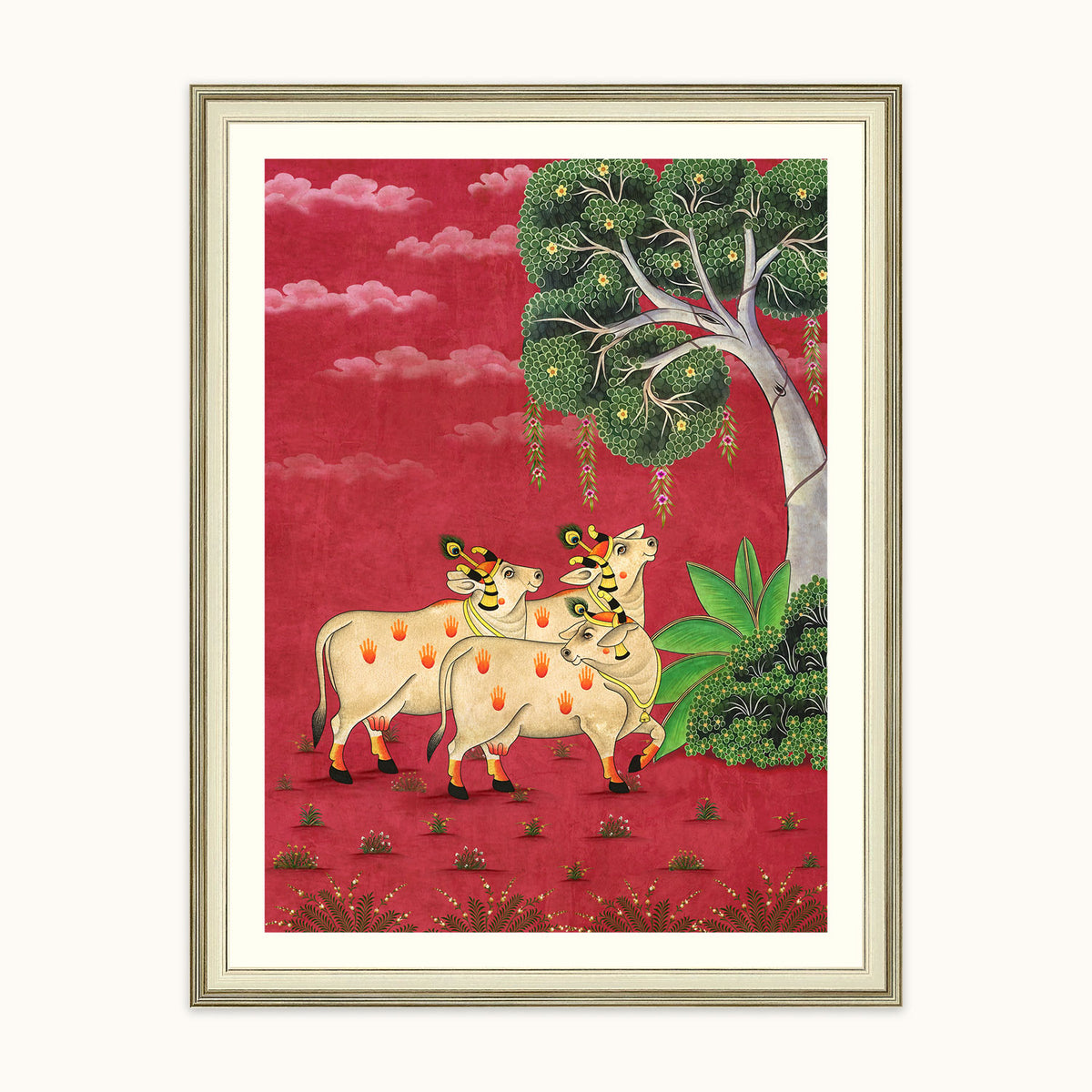 Kamdhenu pichhwai wall art