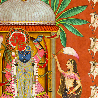 Gau Seva Wall Art