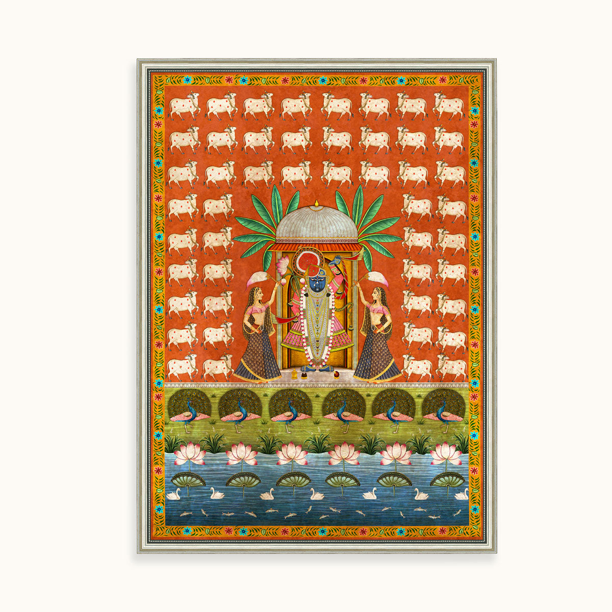 Gau Seva Wall Art