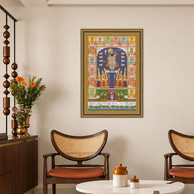 Shrinathji Darshan traditional wall art frame