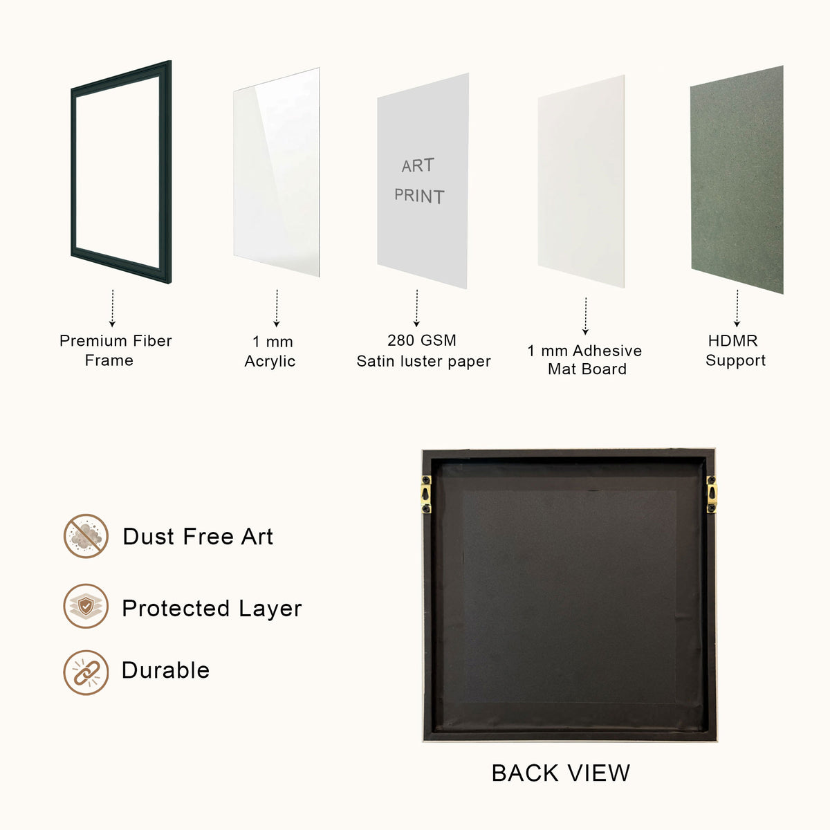 Smooth Arc Customized Photo Frame