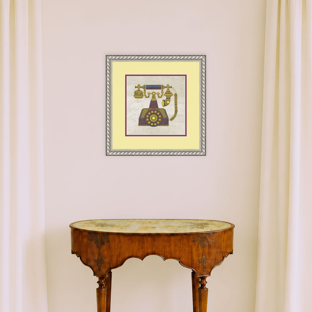 Royal Indian Telephone wall art